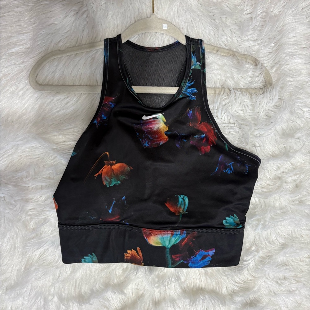 Nike Multicolor Floral Print Sports Bra